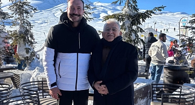 Başkan Büyükkılıç, ünlü dizi oyuncusu ile Erciyes'te bir araya geldi