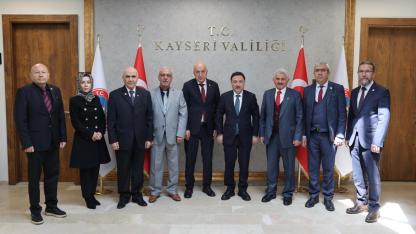 Vali Gökmen Çiçek, TEMAD Kayseri Şube Yönetimini Ağırladı