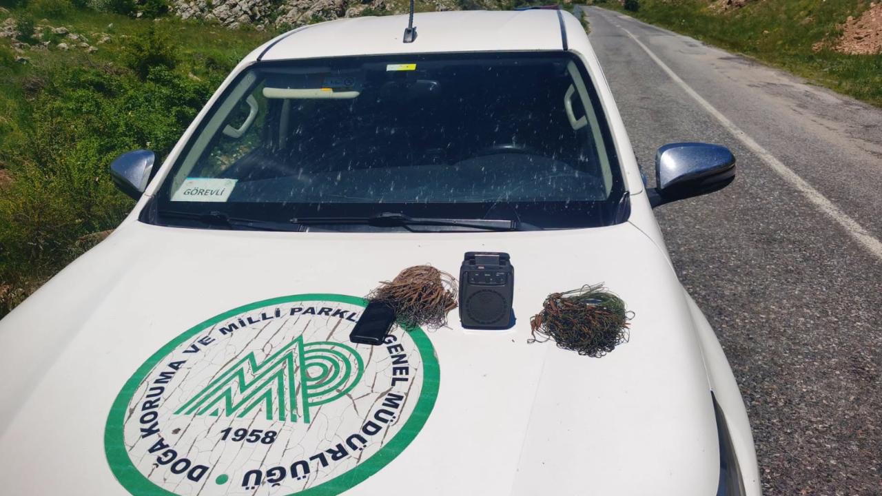 Bünyan’da kaçak av yapan kişiye suçüstü
