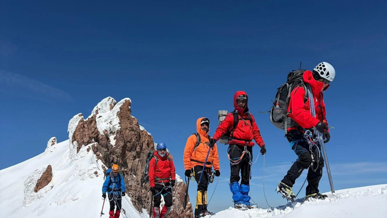 Erciyes Kuzey Buzulu Tırmanışı Başarıyla Tamamlandı