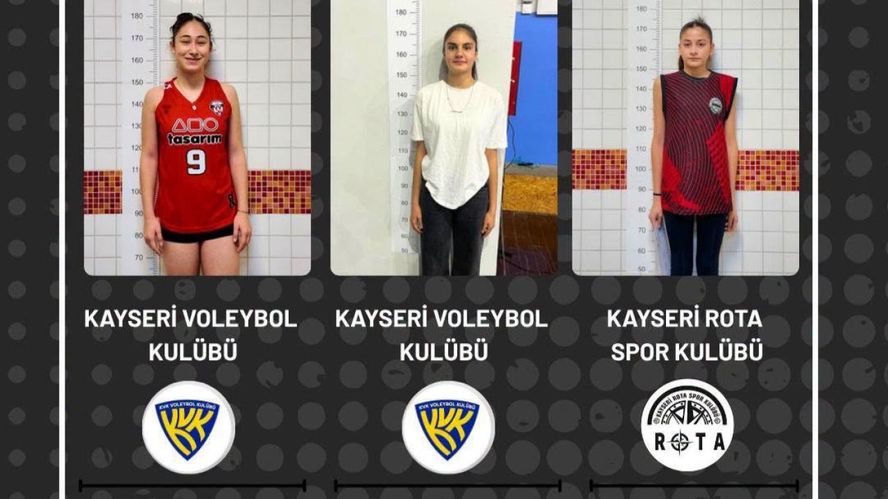 Kayseri’nin genç sultanları milli takım yolunda