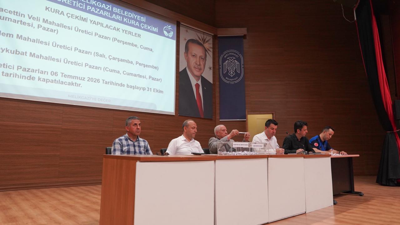 Üretici Pazar Yeri için kura çekimi yapıldı
