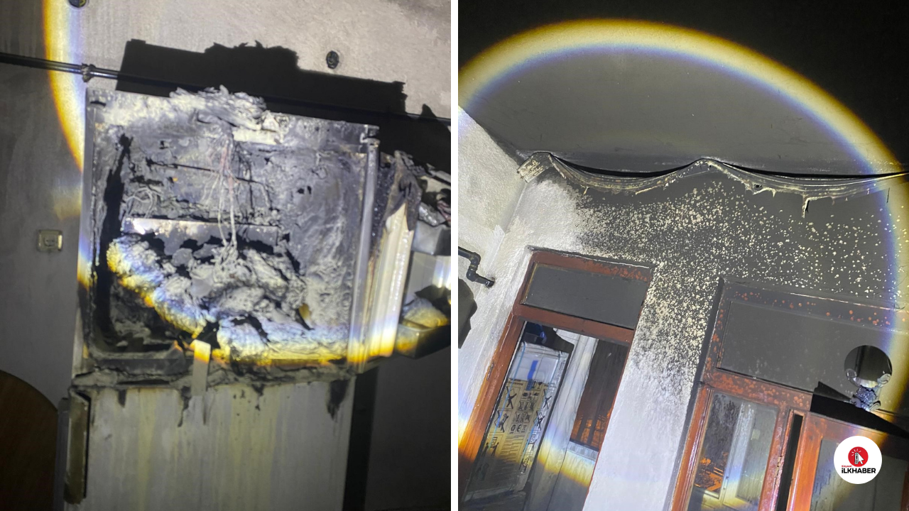 Buzdolabı bomba gibi patladı
