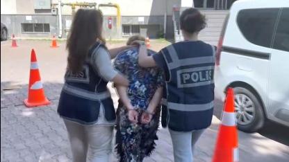 Kadın polisten kaçamadı!